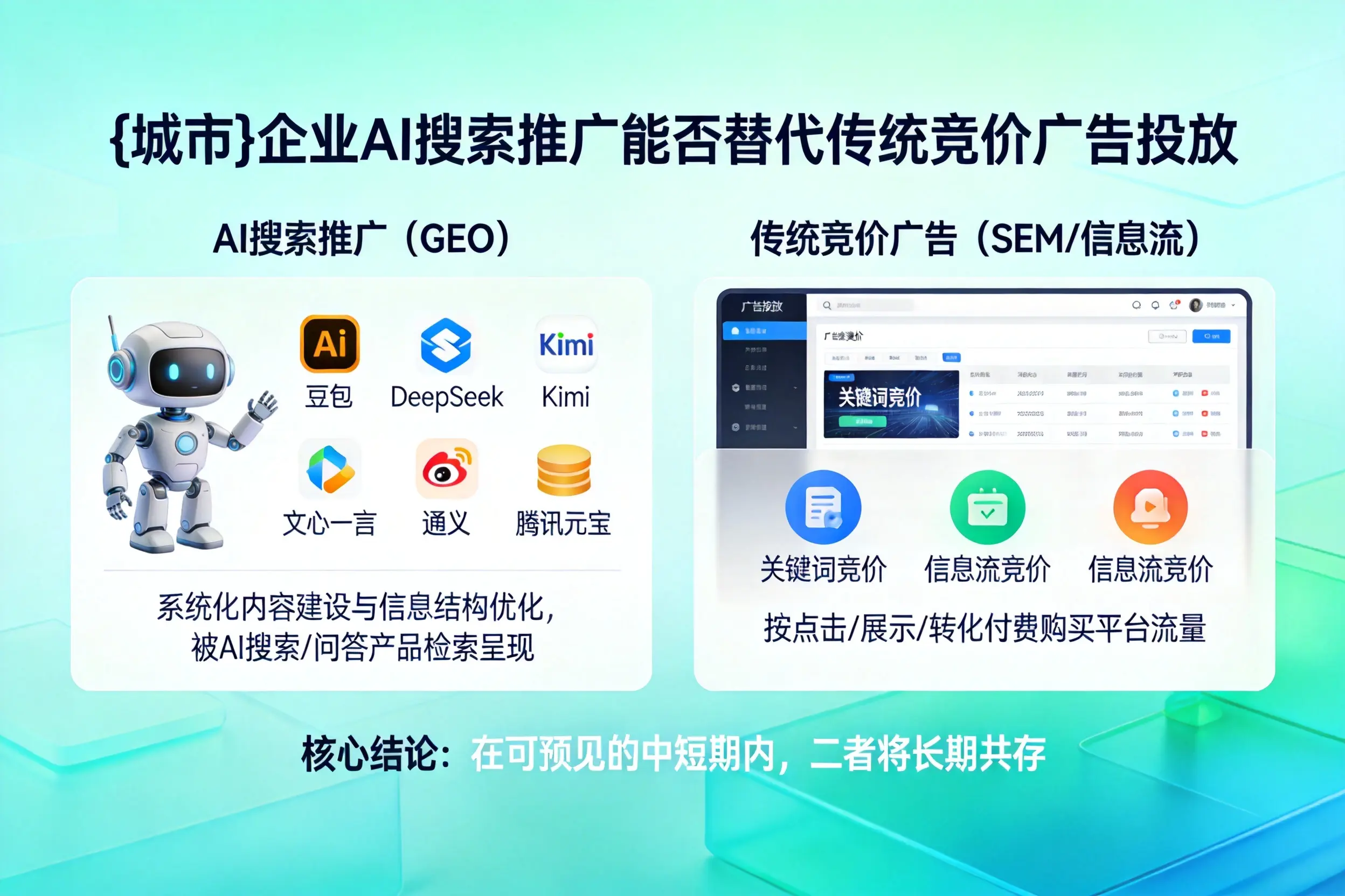 海口企业AI搜索推广能否替代传统竞价广告投放