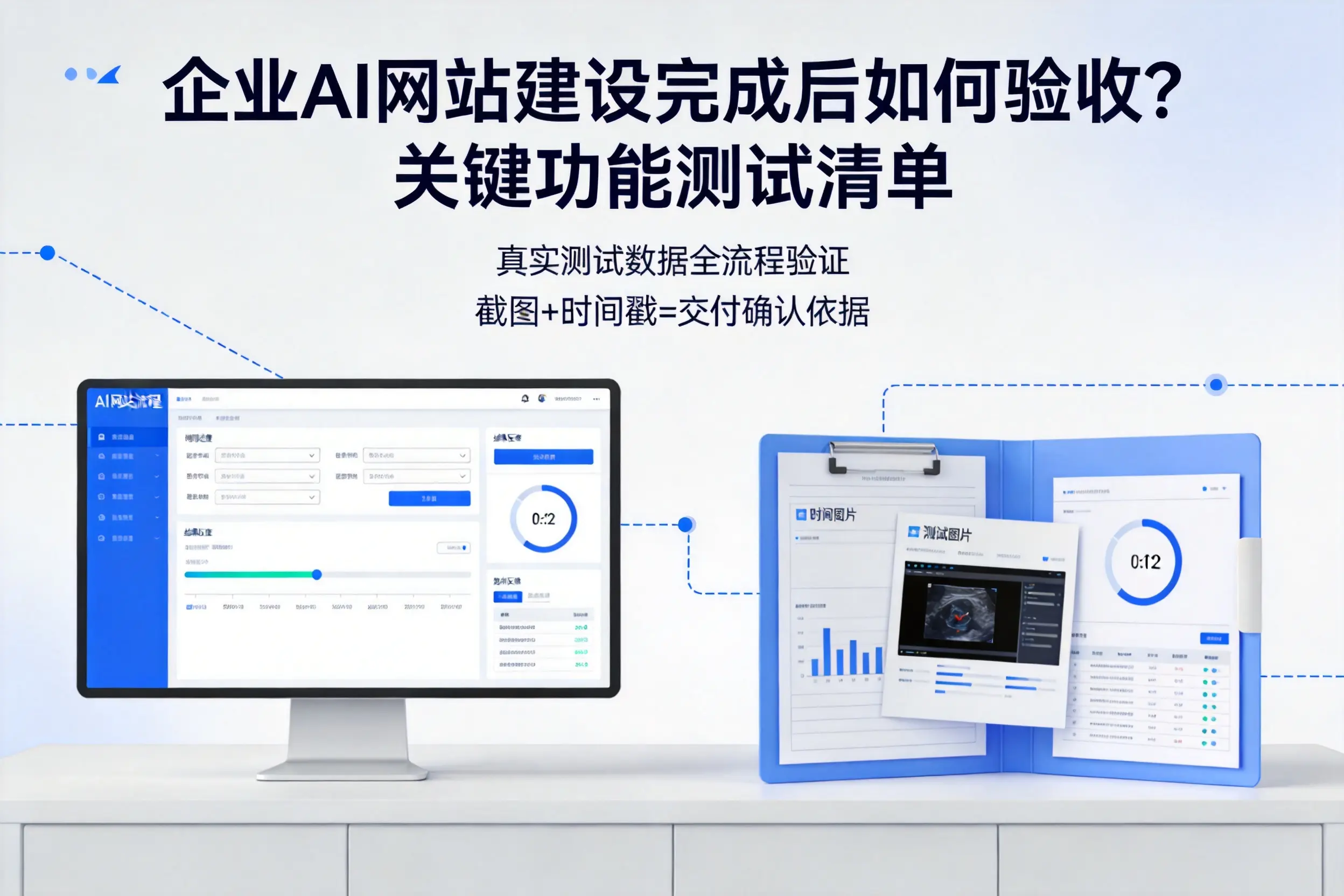 海口企业AI网站建设完成后如何验收？关键功能测试清单