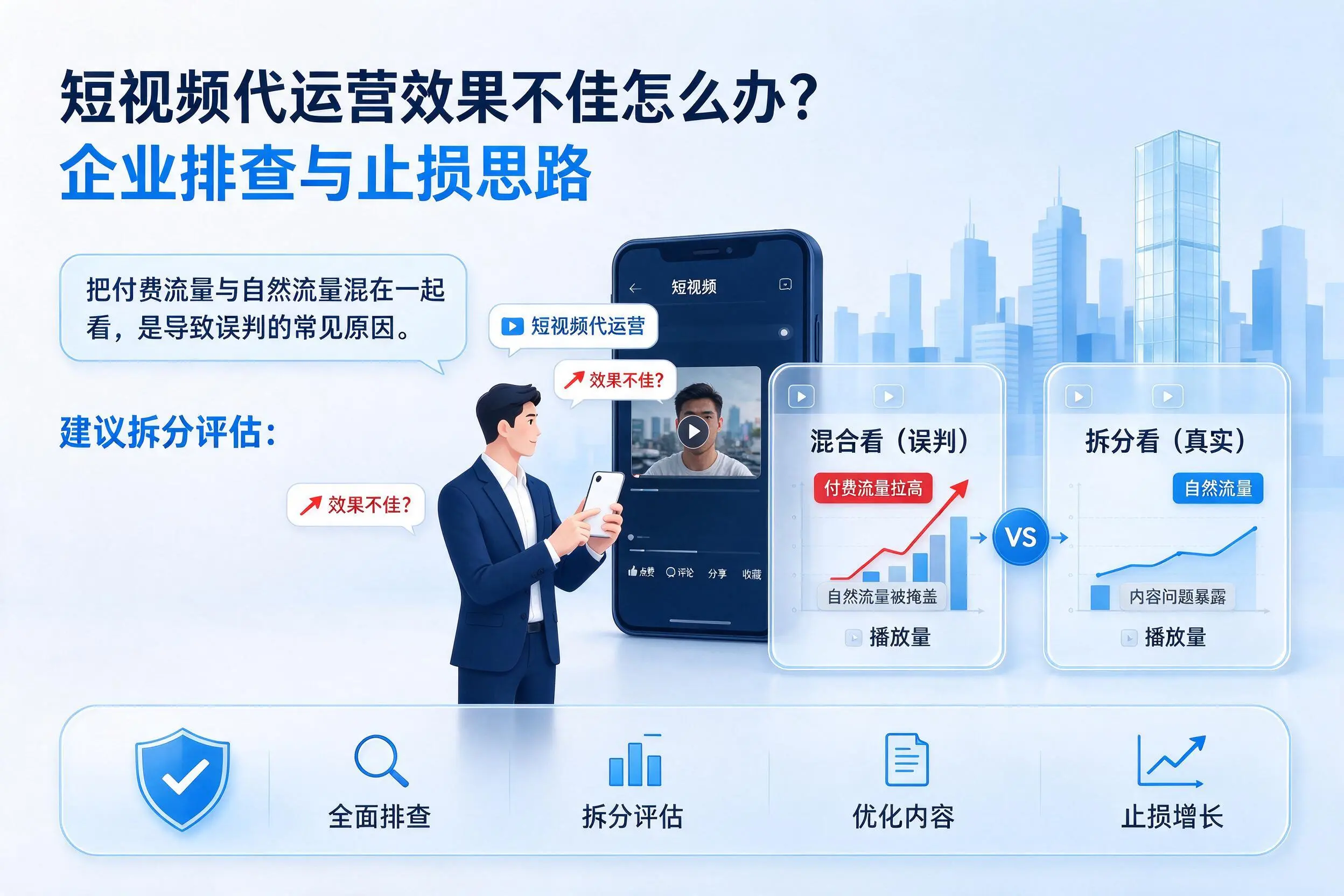 短视频代运营效果不佳怎么办？海口企业排查与止损思路