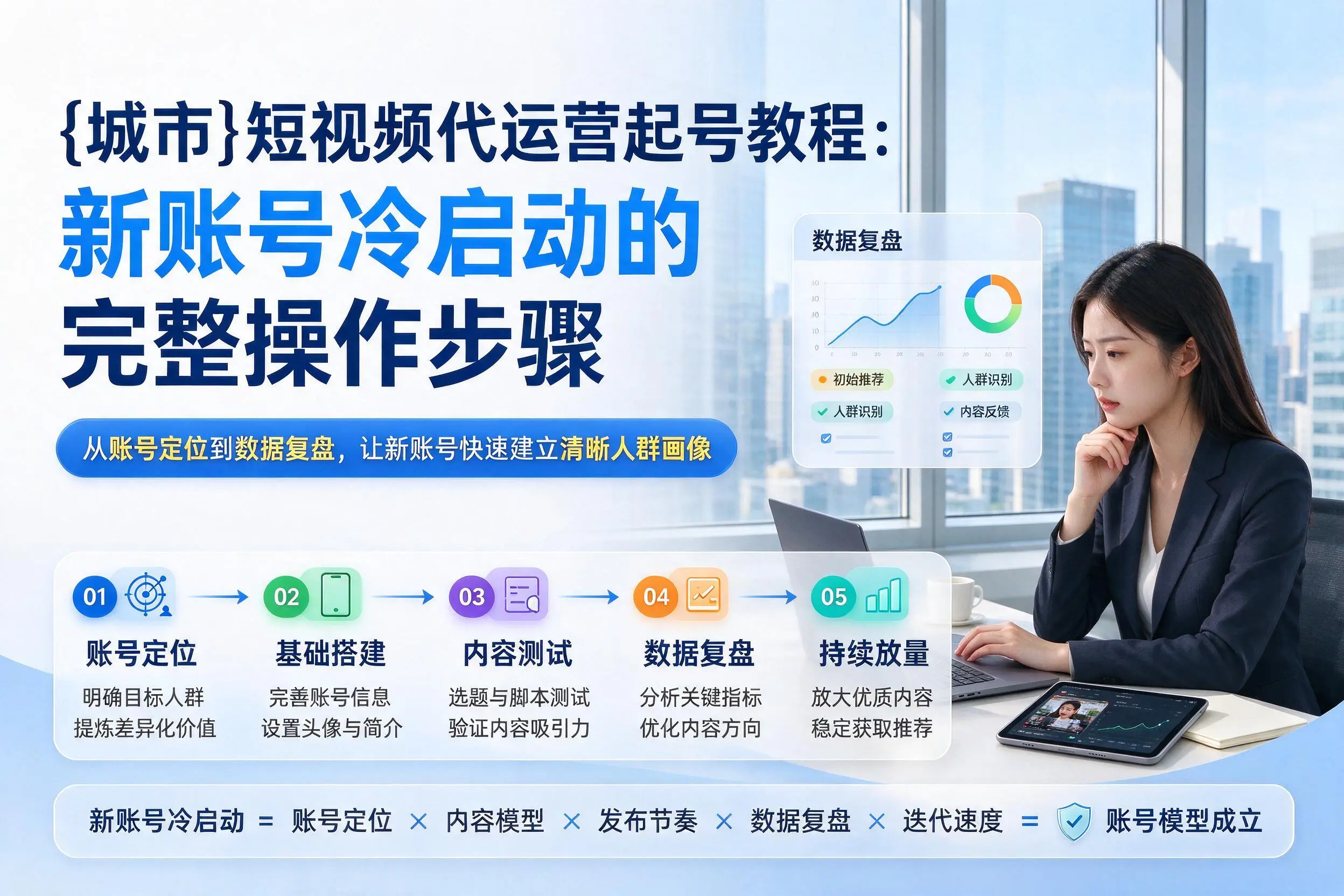 海口短视频代运营起号教程：新账号冷启动的完整操作步骤