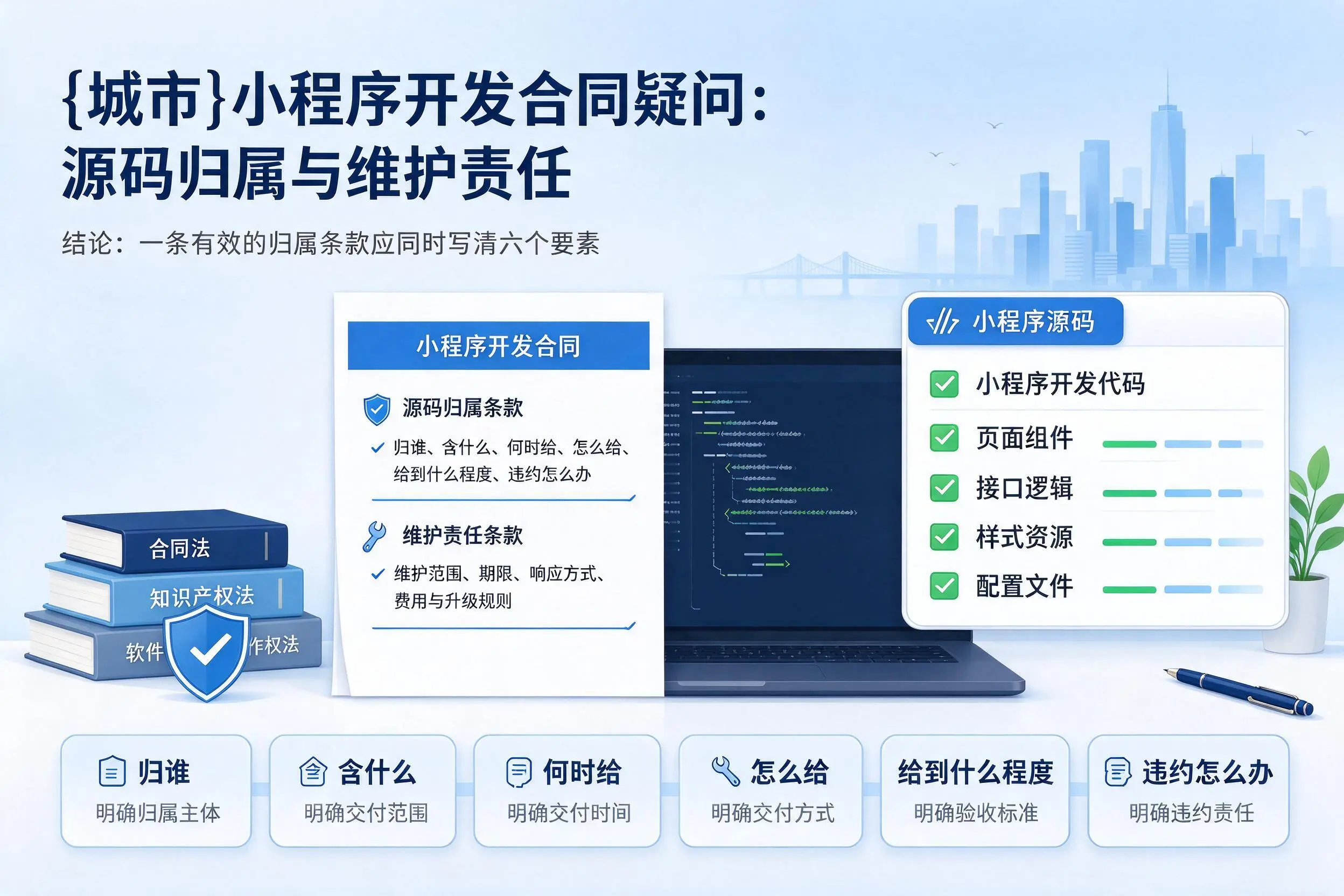 海口小程序开发合同疑问：源码归属与维护责任