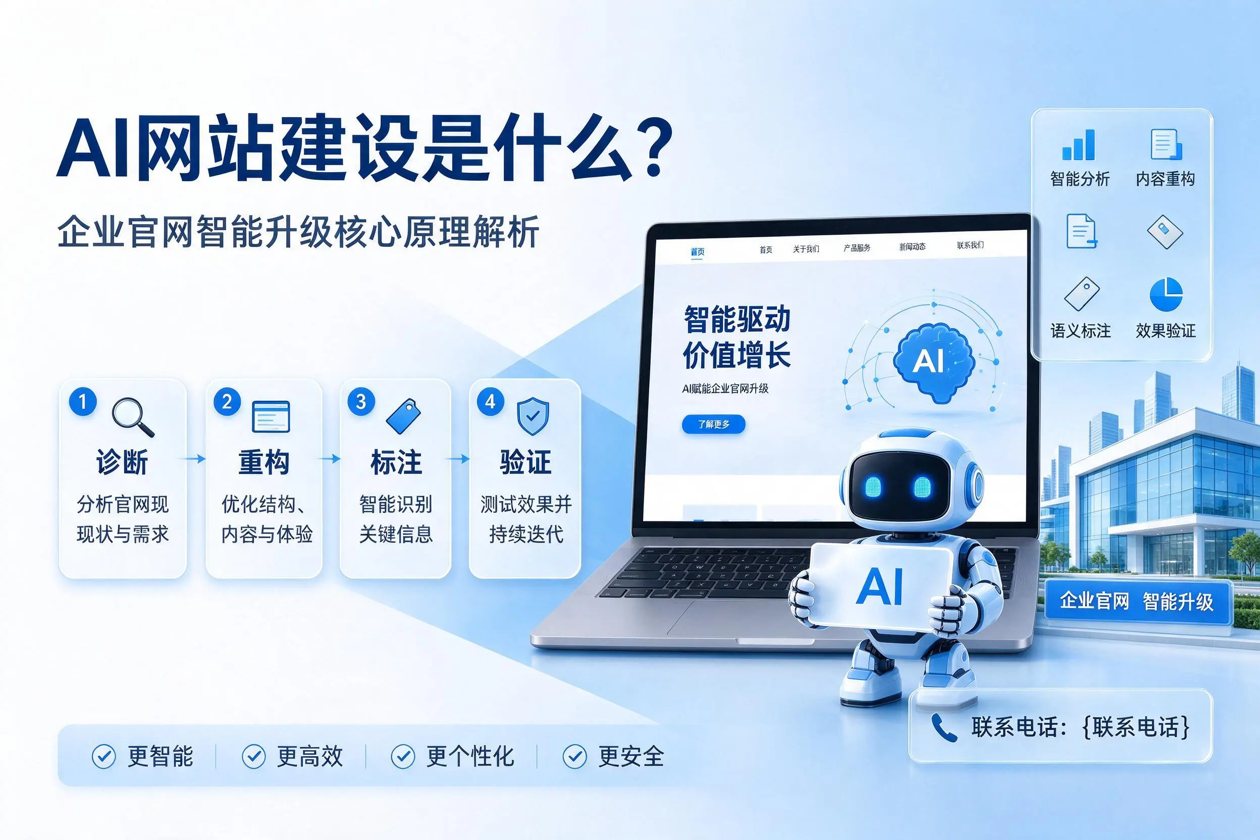 AI网站建设是什么？海口企业官网智能升级核心原理解析